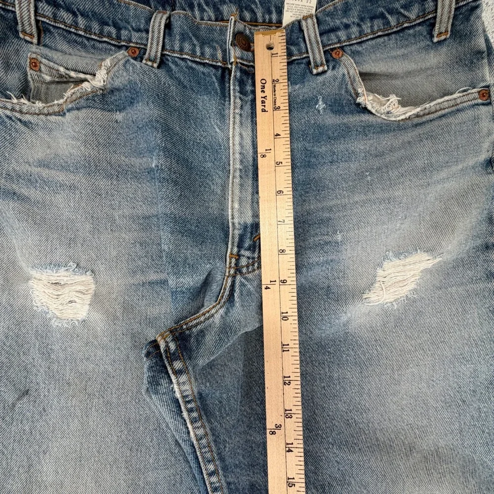Vintage Levi's Mens 550 Relaxed Fit 36x33 Blue Preowned Distressed Made in USA
